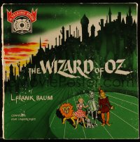 4g0814 WIZARD OF OZ set of 5 records 1956 a talking book read by Marvin Miller & Jane Webb!