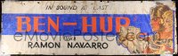 4g0186 BEN-HUR 34x110 cloth banner R1931 Ramon Novarro & Myers in sound at last, ultra rare!