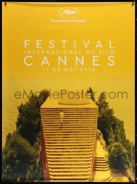4g0064 CANNES FILM FESTIVAL 2016 46x62 French film festival poster 2016 showing a great scene from 1963's Le Mepris!