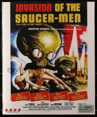 4g0262 INVASION OF THE SAUCER MEN action figure 1990s classic cabbage head aliens, Kallis box art!