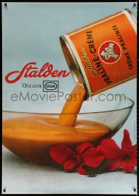 4g0181 STALDEN 36x50 Swiss advertising poster 1962 Weider, close-up image of the praline cream!