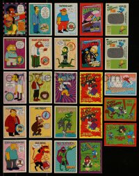 4g0440 SIMPSONS group of 25 trading cards 1994 great character portraits with info on the back!