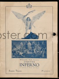 4g1175 DANTE'S INFERNO English souvenir program book 1924 different & extremely rare!