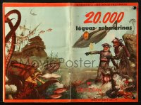 4g0612 20,000 LEAGUES UNDER THE SEA Brazilian 9x13 sticker book 1956 contains 240 color stickers!