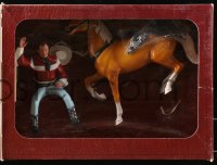 4g0237 ROY ROGERS collectible figure set 1950s King of Cowboys, Hartland, Trigger, Horse & Rider Series!