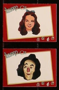 4g0442 WIZARD OF OZ set of 110 3x4 trading cards 1990 all the best scenes + great cast portraits!