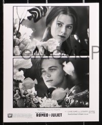 4g1093 ROMEO & JULIET presskit w/ 9 stills 1996 Leonardo DiCaprio, Claire Danes, modern Shakespeare!