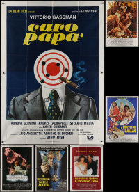 4h0373 LOT OF 6 FOLDED ITALIAN TWO-PANELS 1970s-1980s great images from a variety of movies!