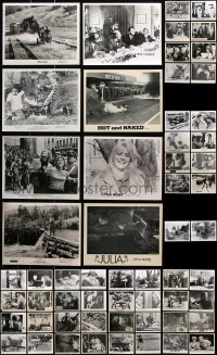 4h0488 LOT OF 64 8X10 STILLS 1970s great scenes from a variety of different movies!