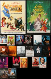 4h0651 LOT OF 25 MOSTLY FORMERLY FOLDED 16X21 FRENCH POSTERS 1980s-2010s a variety of movie images!