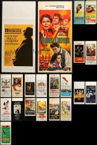 4h0622 LOT OF 25 FORMERLY FOLDED ITALIAN LOCANDINAS 1950s-1990s a variety of movie images!