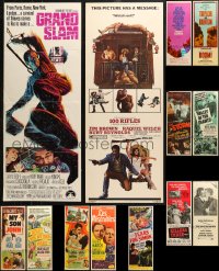 4h0606 LOT OF 15 MOSTLY FORMERLY FOLDED INSERTS 1940s-1960s a variety of cool movie images!