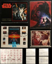 4h0027 LOT OF 9 STAR WARS AND STAR TREK MISCELLANEOUS ITEMS 1970s-1990s a variety of great images!