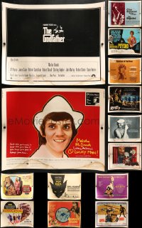 4h0716 LOT OF 17 UNFOLDED HALF-SHEETS 1960s-1970s great images from a variety of movies!