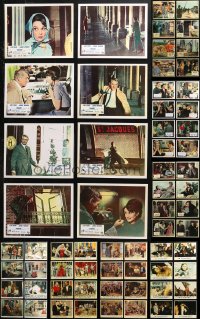 4h0569 LOT OF 80 REPRO COLOR ENGLISH FRONT OF HOUSE LOBBY CARDS 2000s cool movie scenes!