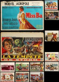 4h0782 LOT OF 17 MOSTLY FORMERLY FOLDED HORIZONTAL BELGIAN POSTERS 1950s-1970s cool movie images!