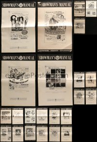 4h1002 LOT OF 23 UNCUT UNIVERSAL PRESSBOOKS 1960s advertising for a variety of movies!