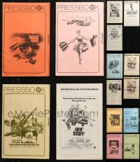4h1012 LOT OF 15 UNCUT PRESSBOOKS 1960s-1970s advertising for a variety of different movies!