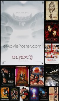 4h0924 LOT OF 16 UNFOLDED MOSTLY DOUBLE-SIDED 27X40 ONE-SHEETS 1990s-2000s cool movie images!