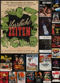 4h0816 LOT OF 26 FORMERLY FOLDED GERMAN A1 POSTERS 1950s-1990s images from a variety of movies!