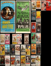 4h0130 LOT OF 33 FOLDED AUSTRALIAN DAYBILLS 1950s-1990s great images from a variety of movies!