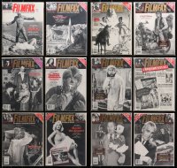 4h0960 LOT OF 12 FILMFAX 1990-91 MOVIE MAGAZINES 1990-1991 great horror images & articles!