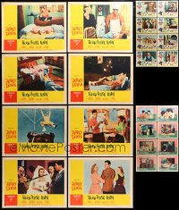 4h0232 LOT OF 24 LOBBY CARDS FROM JERRY LEWIS MOVIES 1950s-1960s all complete sets!