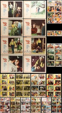 4h0185 LOT OF 114 LOBBY CARDS 1950s-1960s mostly complete sets from a variety of different movies!