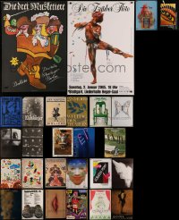 4h0804 LOT OF 27 UNFOLDED EAST GERMAN AND WEST GERMAN THEATER STAGE POSTERS 1970s-2000s cool!