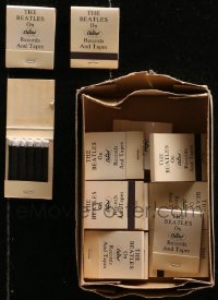 4h0309 LOT OF 13 BEATLES MATCHBOOKS 1970s hear them on Capitol Records and Tapes!