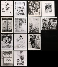 4h0579 LOT OF 13 8X10 REPRO PHOTOS OF MOVIE ADS AND POSTERS 1980s great images from classic movies!