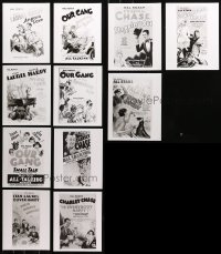 4h0581 LOT OF 11 8X10 REPRO PHOTOS OF HAL ROACH COMEDY MOVIE POSTERS 1980s Laurel & Hardy + more!