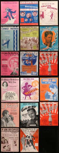 4h0255 LOT OF 17 SHEET MUSIC 1920s-1940s great songs from a variety of different movies!