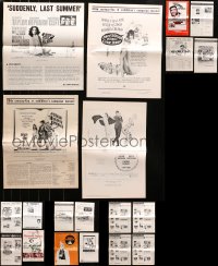 4h0995 LOT OF 27 UNCUT PRESSBOOKS 1960s advertising for a variety of different movies!
