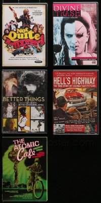 4h0018 LOT OF 5 DVDS 2000s-2010s Not Quite Hollywood, Divine Trash, Atomic Cafe, Hell's Highway!