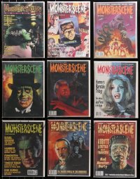 4h0970 LOT OF 11 MONSTER SCENE JOURNAL MOVIE MAGAZINES 1992-1998 horror/sci-fi images & articles!