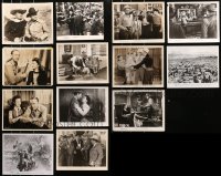 4h0539 LOT OF 13 COWBOY WESTERN 8X10 STILLS 1930s-1960s great scenes from several movies!