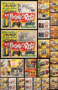 4h0412 LOT OF 45 13x17 MEXICAN LOBBY CARDS 1950s-1980s incomplete sets from a variety of movies!