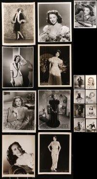 4h0528 LOT OF 17 PORTRAIT 8X10 STILLS OF PRETTY ACTRESSES 1930s-1940s leading & supporting ladies!