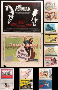 4h0719 LOT OF 16 UNFOLDED HALF-SHEETS 1950s-1980s great images from a variety of different movies!
