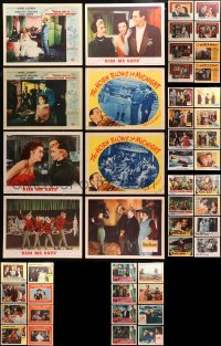 4h0210 LOT OF 56 LOBBY CARDS 1940s-1960s incomplete sets from a variety of different movies!