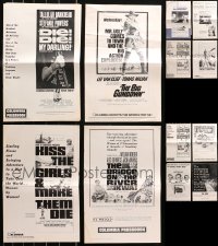 4h1017 LOT OF 12 UNCUT COLUMBIA PRESSBOOKS 1960s advertising for a variety of movies!