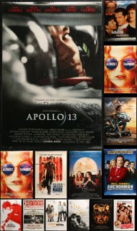 4h0912 LOT OF 18 UNFOLDED MOSTLY DOUBLE-SIDED 27X40 ONE-SHEETS 1990s-2010s cool movie images!