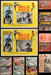 4h0417 LOT OF 27 13x17 MEXICAN LOBBY CARDS 1940s-1970s incomplete sets from a variety of movies!