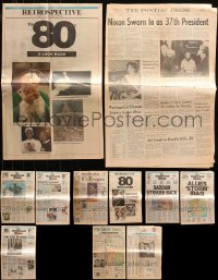 4h0434 LOT OF 11 HISTORIC NEWSPAPERS 1960s-1990s Challenger, Reagan, Nixon, war in Iraq & more!
