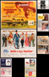 4h0747 LOT OF 11 UNFOLDED HALF-SHEETS 1950s-1980s great images from a variety of different movies!