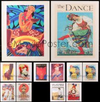 4h0697 LOT OF 12 UNFOLDED 16X20 REPRODUCTION POSTERS 2000s a variety of great images!