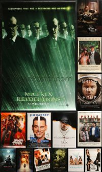 4h0906 LOT OF 19 UNFOLDED MOSTLY DOUBLE-SIDED 27X40 ONE-SHEETS 1990s-2010s cool movie images!