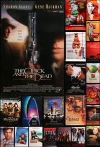 4h0886 LOT OF 23 UNFOLDED DOUBLE-SIDED AND SINGLE-SIDED 27X40 ONE-SHEETS 1990s cool movie images!