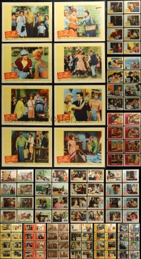 4h0183 LOT OF 120 LOBBY CARDS 1950s-1960s complete sets from a variety of different movies!